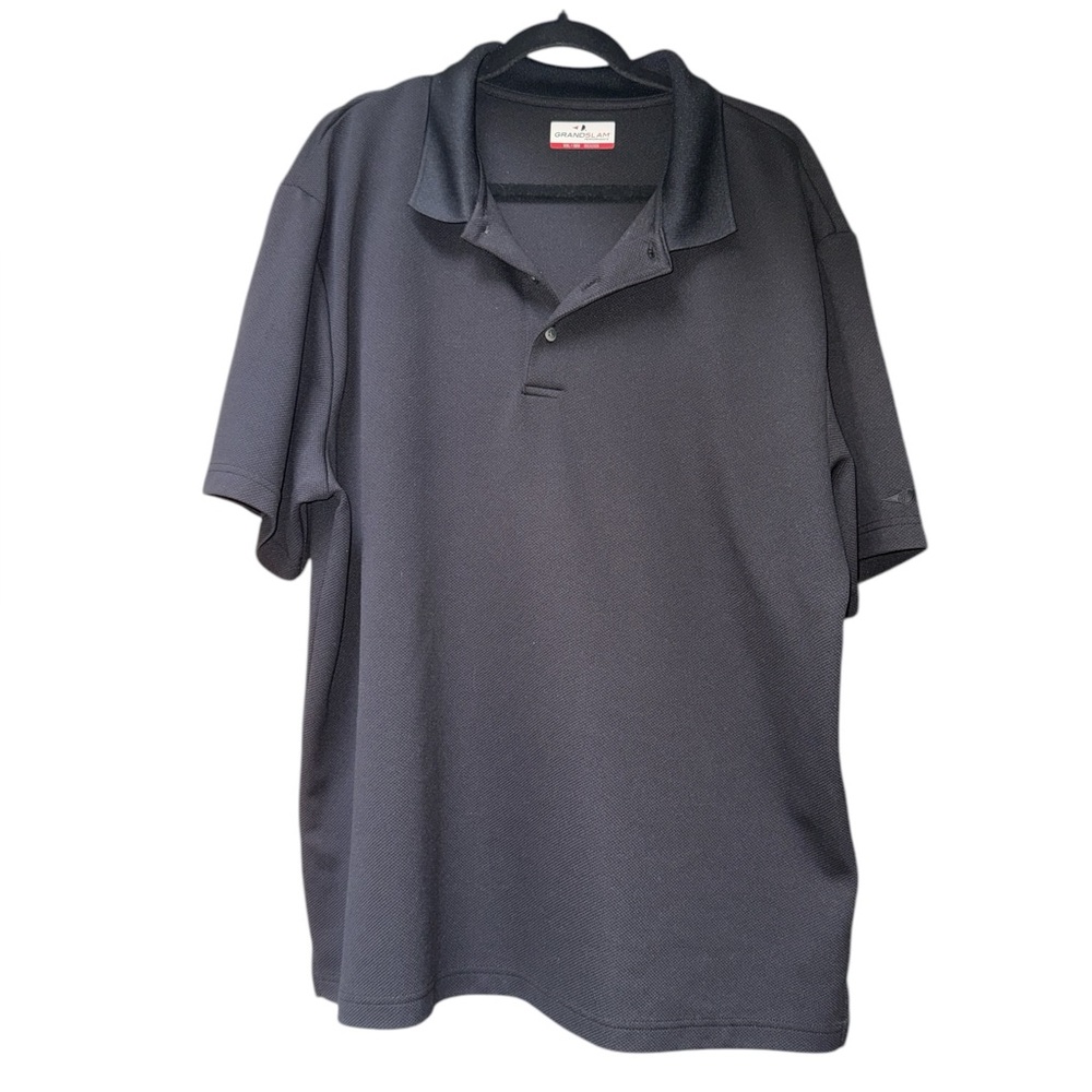 Men's Black Polo Shirt by Grand Slam Performance Like New XXL